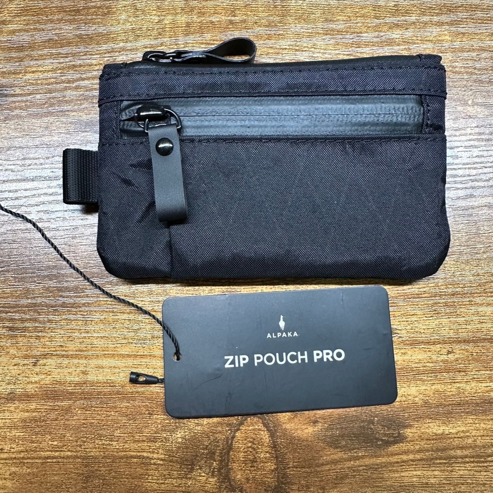 Alpaka Zip Pouch Pro Black Ballistic Nylon EDC Wallet Organizer Pouch NEW